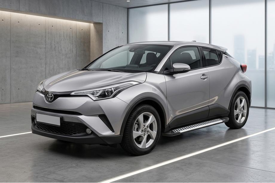 Toyota C-HR 2016–2023 Sidosteg Line (2 st, aluminium) Image