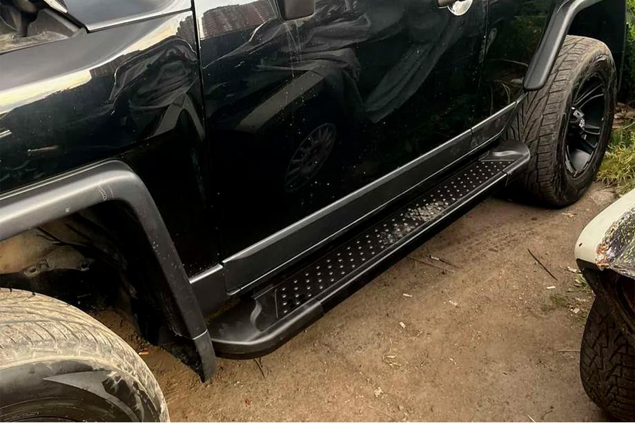 Toyota FJ Cruiser 2006–2022 Sidosteg Allmond Black (2 st, aluminium) Image