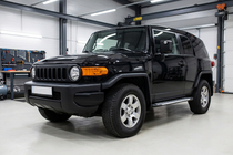 Toyota FJ Cruiser 2006–2022 Sidosteg Line (2 st, aluminium) foto 1
