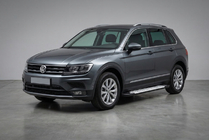 Volkswagen Tiguan 2016–2023 Sidosteg Allmond Grey (2 st, aluminium) foto 1