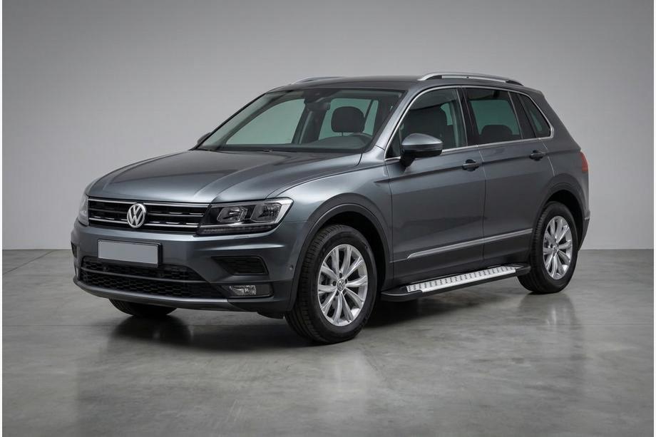 Volkswagen Tiguan 2016–2023 Sidosteg Allmond Grey (2 st, aluminium) Image