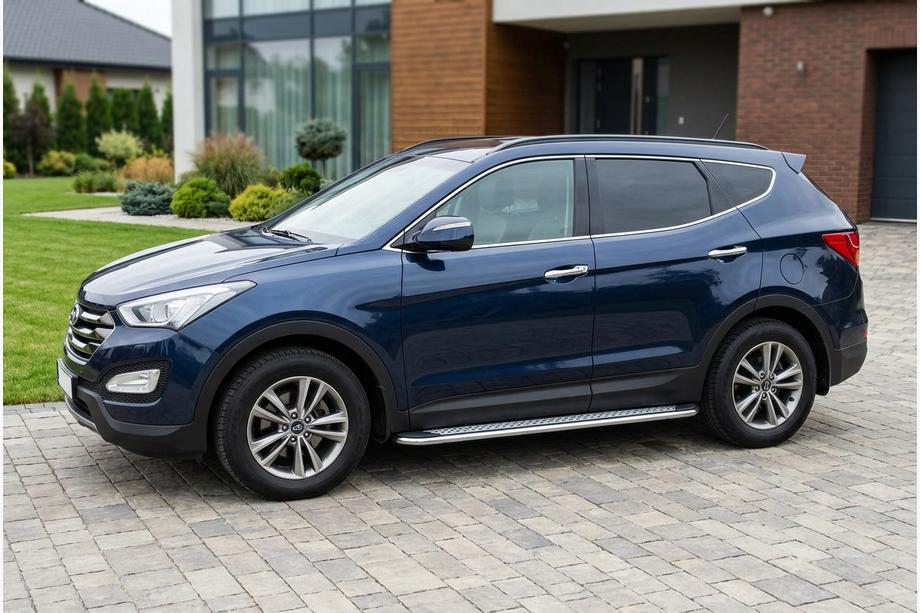 Hyundai Santa Fe 3 2012–2018 Sidosteg Maydos V2 (2 st, aluminium/rostfritt stål) Image