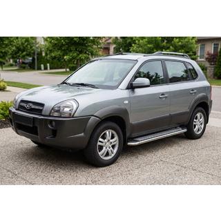 Sidosteg Maydos V2 (2 st, aluminium/rostfritt stål) Hyundai Tucson JM 2004– foto 1