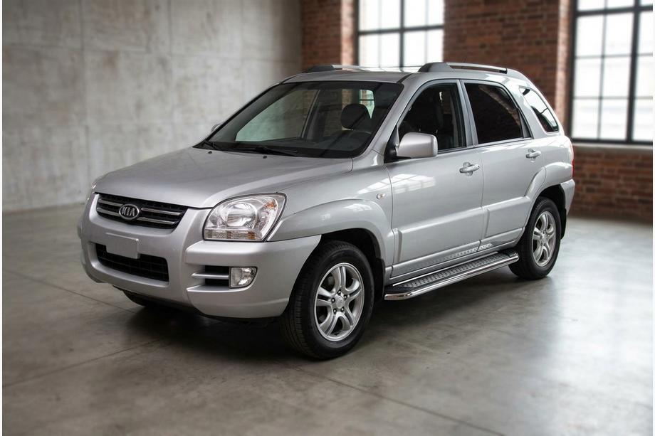 Kia Sportage 2004–2010 Sidosteg Maydos V2 (2 st, aluminium/rostfritt stål) Image