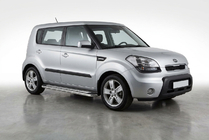 Kia Soul I 2008–2013 Sidosteg Maydos V2 (2 st, aluminium/rostfritt stål) foto 1