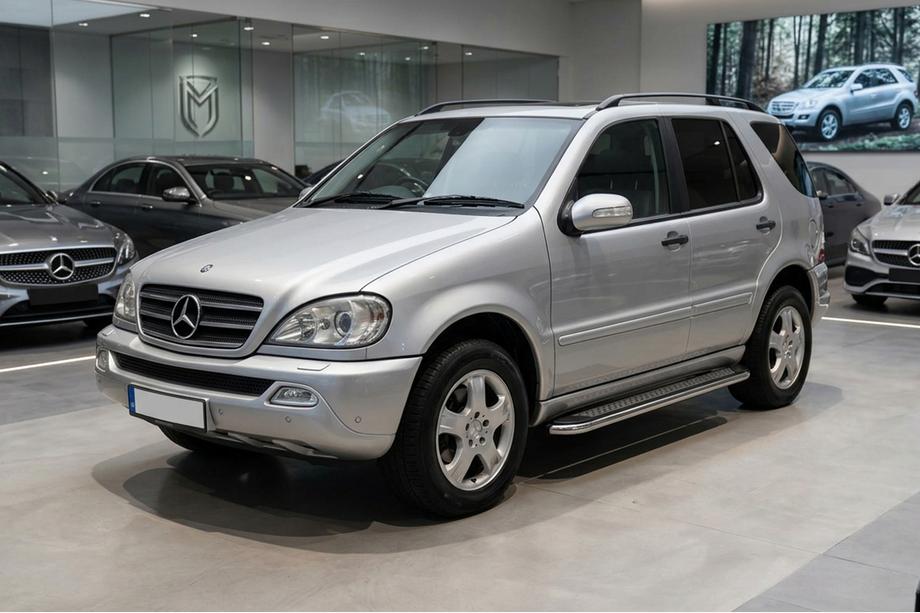 Mercedes ML W163 1997–2005 Sidosteg Maydos V2 (2 st, aluminium/rostfritt stål) Image