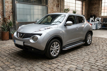 Nissan Juke 2010–2019 Sidosteg Maydos V2 (2 st, aluminium/rostfritt stål) foto 1