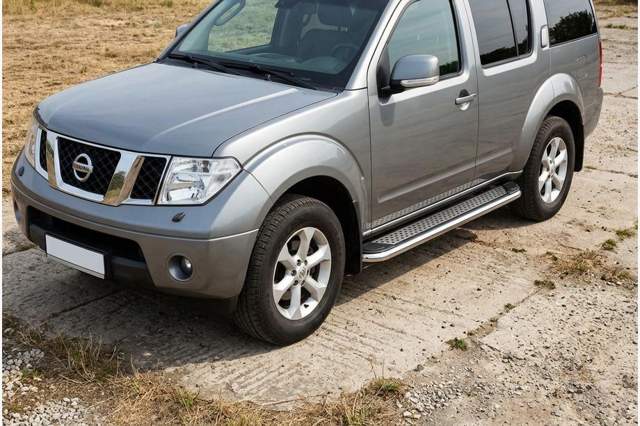 Nissan Pathfinder R51 2005–2014 Sidosteg Maydos V2 (2 st, aluminium/rostfritt stål) Image