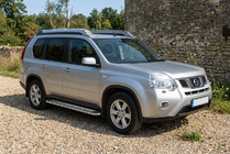 Nissan X-trail T31 2007–2014 Sidosteg Maydos V2 (2 st, aluminium/rostfritt stål) foto 1