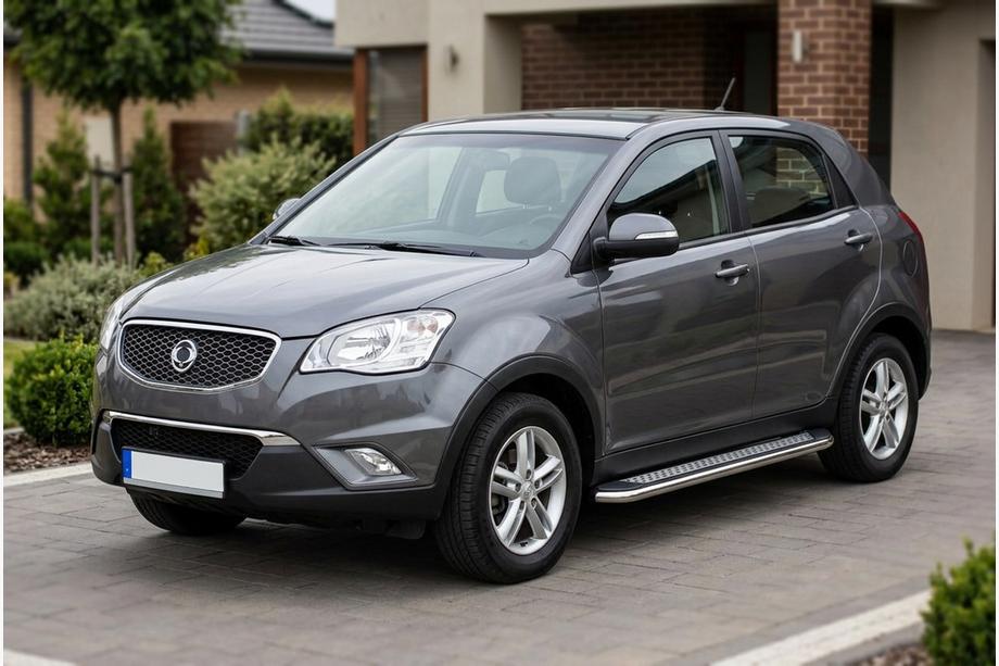 SsangYong Korando 2010–2019 Sidosteg Maydos V2 (2 st, aluminium/rostfritt stål) Foto 1