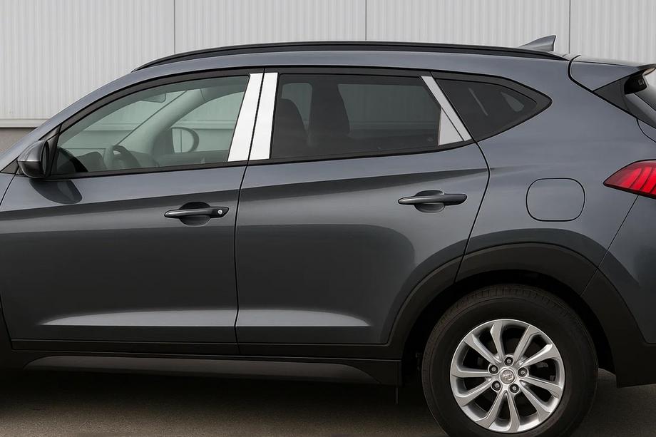 Hyundai Tucson TL 2016–2021 Stolplister (rostfritt stål) Image