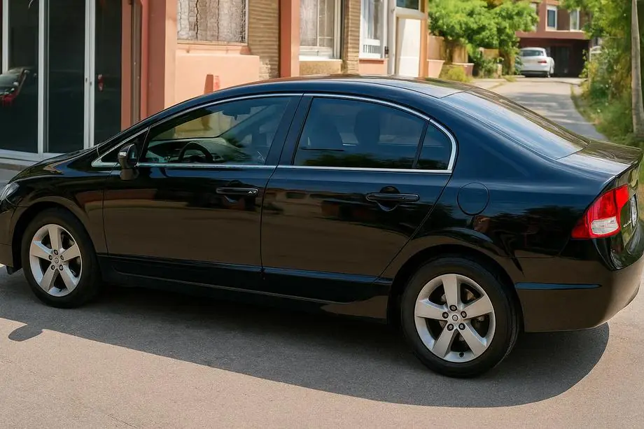 Honda Civic Sedan VIII 2006–2011 Komplett fönsterlistset (12 st, rostfritt stål) Image