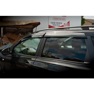 Vindavvisare med kromlist (4 st, Niken) Nissan Qashqai 2007–2010 foto 3