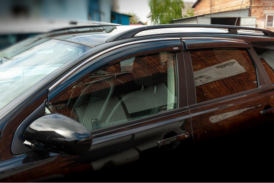 Nissan Qashqai 2007–2010 Vindavvisare med kromlist (4 st, Niken) Image