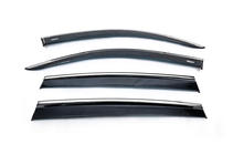 Volkswagen Tiguan 2016–2023 Vindavvisare för fönster med kromlist (4 st, Niken) foto 1