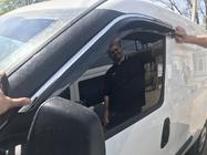 Fiat Doblo II 2010–2022 Vindavvisare med kromlist (4 st, Niken) foto 4