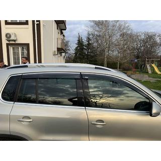 Vindavvisare med kromlist (4 st, Niken) Volkswagen Tiguan 2007–2016 foto 3