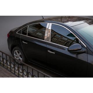 Dörrstolpslister i rostfritt stål (6 st) Chevrolet Cruze 2009–2015 foto 1