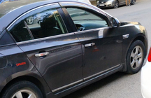 Chevrolet Cruze 2009–2015 Kåpor till dörrlister i rostfritt stål foto 3