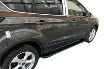Ford Kuga/Escape 2013–2019 Sidosteg Bosphorus Grey (2 st, aluminium) Med svarta dörrlister foto 1