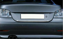 BMW 5-serien E60/E61 2003–2010 Kromlist till baklucka (rostfritt stål) foto 4