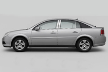 Opel Vectra C 2002–2008 Kromlister till dörrstolpar (6 st, rostfritt) foto 3