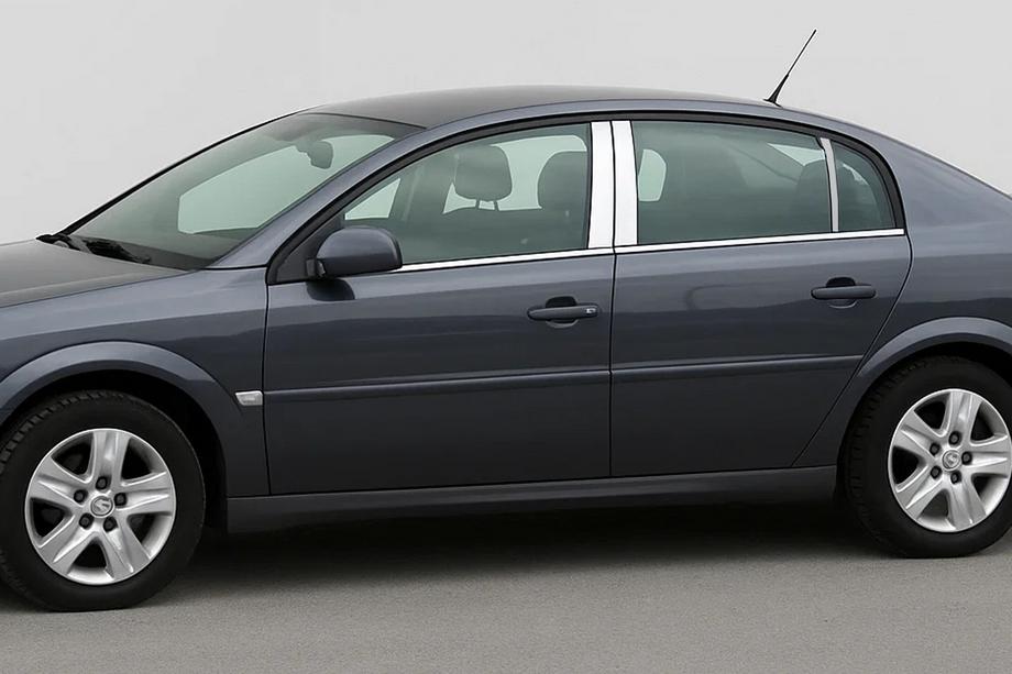 Opel Vectra C 2002–2008 Kromlister till dörrstolpar (6 st, rostfritt) Image