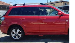 Mitsubishi Outlander 2001–2006 Nedre fönsterlister (6 st, rostfritt stål) foto 6