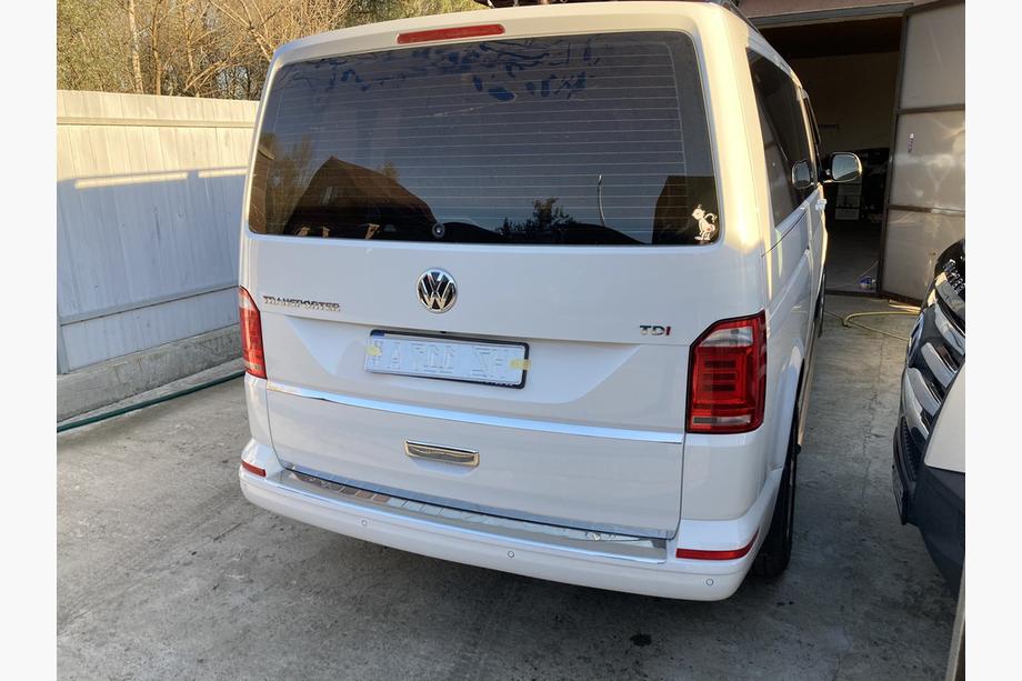 Volkswagen T6 2015–2024 Lastskydd bakre stötfångare Carmos V1 blank (1 dörr, rostfritt) Image
