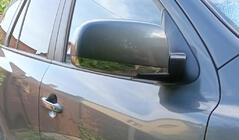 Hyundai Santa Fe 2 2006–2012 Spegelkåpor (2 st, rostfritt stål) foto 2