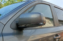 Hyundai Santa Fe 2 2006–2012 Spegelkåpor (2 st, rostfritt stål) foto 1