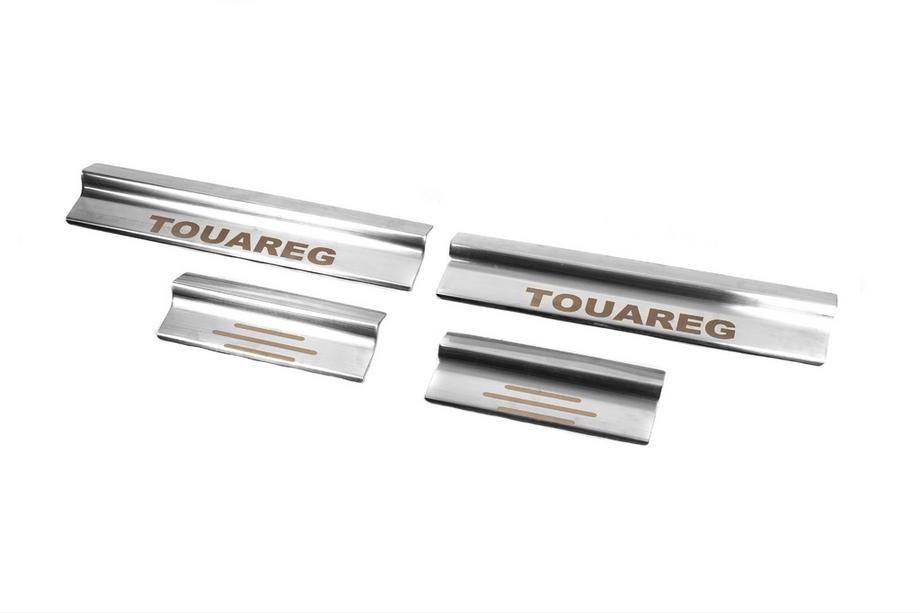 Volkswagen Touareg 2002–2010 Instegslister invändiga Carmos (4 st, rostfritt stål) Image