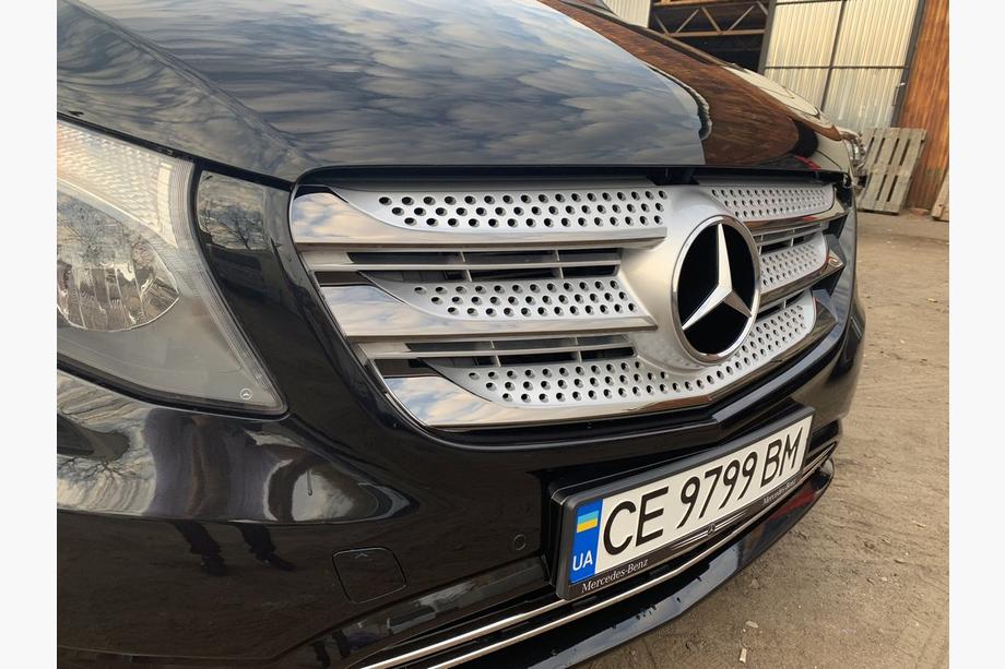 Mercedes Vito/V-klass W447 2014– Grillister 2014-2020 (5 st, BlackChrome) Foto 3