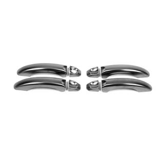 Kromade dörrhandtagsskydd Black Chrome (4 st, rostfritt) foto 1