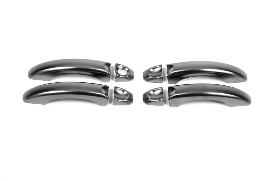 Volkswagen Amarok 2010–2022 Kromade dörrhandtagsskydd Black Chrome (4 st, rostfritt) Image