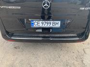 Mercedes Vito/V-klass W447 2014– Skyddslist till bakre stötfångare OmsaLine Svart krom (rostfritt stål) foto 4