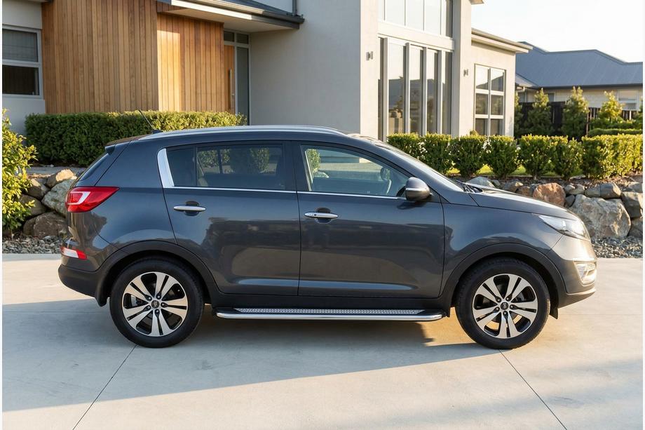 Kia Sportage 2010–2015 Sidosteg Maydos V2 (2 st, aluminium/rostfritt stål) Image