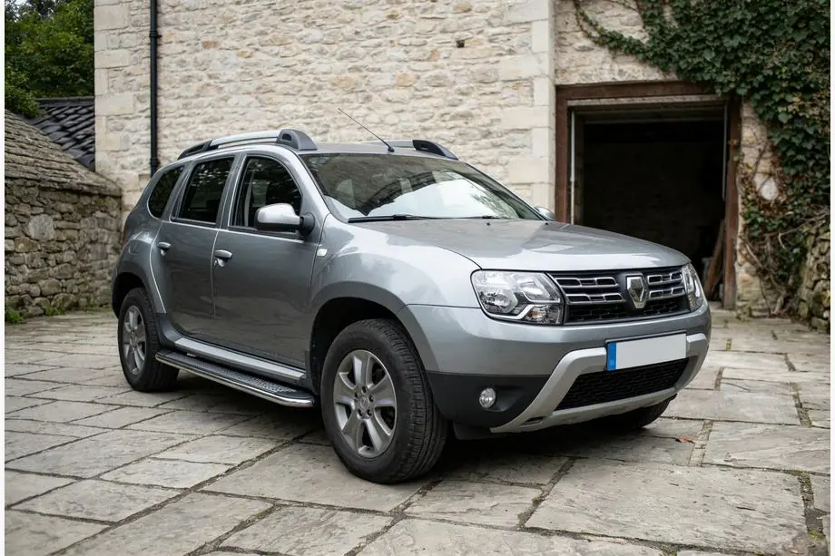Dacia Duster 2008–2018 Sidosteg Maydos V2 (2 st, aluminium/rostfritt stål) Image