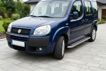Fiat Doblo I 2005–2010 Sidosteg Maydos V2 (2 st, aluminium/rostfritt stål) Maxi hjulbas foto 1