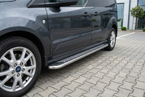 Ford Connect 2002–2006 Sidosteg Maydos V2 (2 st, aluminium/rostfritt stål) Maxi hjulbas foto 1