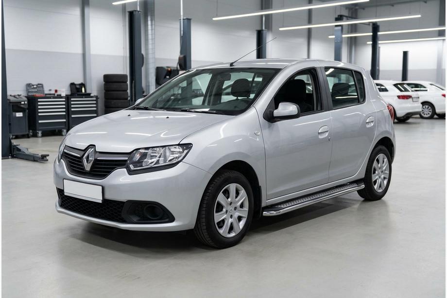 Dacia Sandero 2013–2020 Sidosteg Maydos V2 (2 st, aluminium/rostfritt stål) Image
