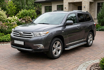 Toyota Highlander 2008–2013 Sidosteg Maydos V2 (2 st, aluminium/rostfritt stål) foto 1
