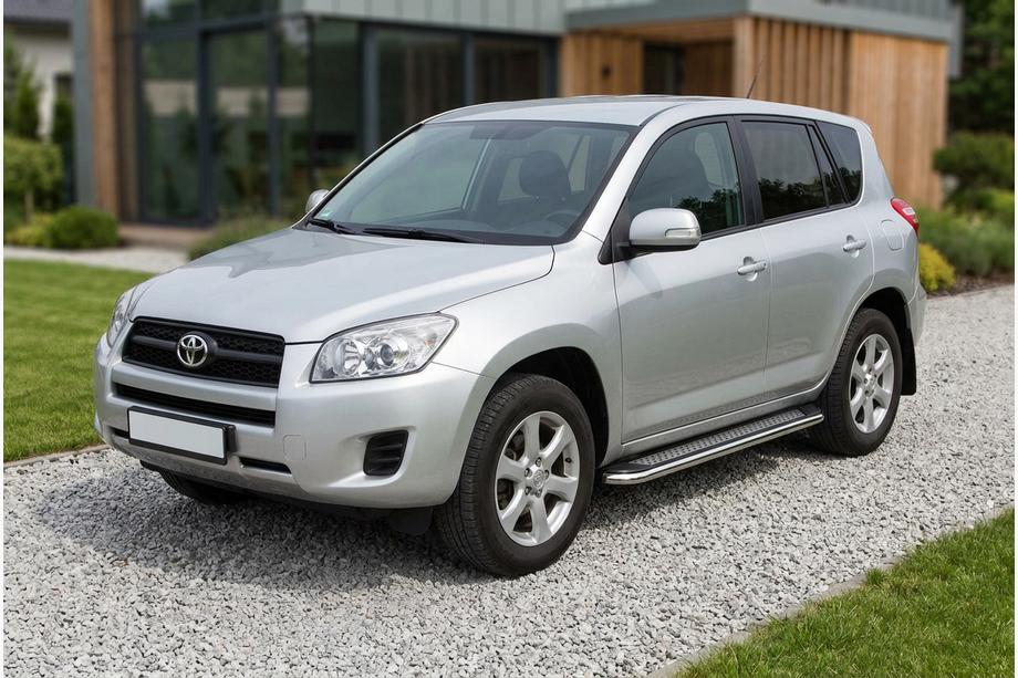 Toyota Rav 4 2006–2013 Sidosteg Maydos V2 (2 st, aluminium/rostfritt stål) Image
