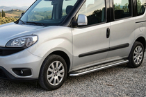 Fiat Doblo II 2010–2022 Sidosteg Maydos V2 (2 st, aluminium/rostfritt stål) Maxi hjulbas foto 1