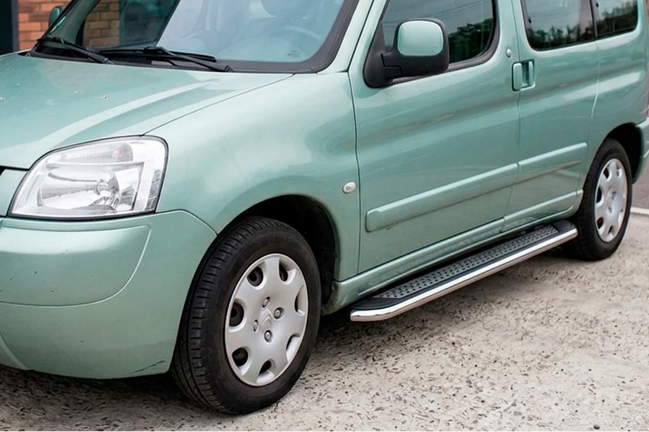 Peugeot Partner 1996–2008 Sidosteg Maydos V2 (2 st, aluminium/rostfritt stål) Image