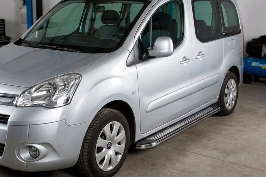 Peugeot Partner Tepee 2008–2018 Sidosteg Maydos V2 (2 st, aluminium/rostfritt stål) Image