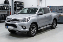 Toyota Hilux 2015– Sidosteg Maydos V2 (2 st, aluminium/rostfritt stål) foto 1
