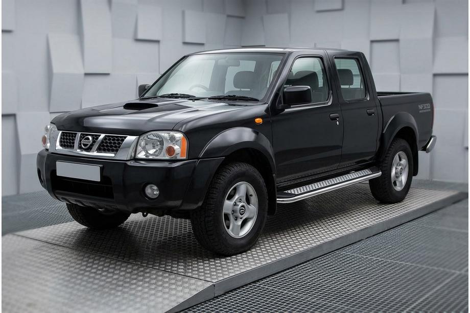 Nissan NP300 1999–2015 Sidosteg Maydos V2 (2 st, aluminium/rostfritt stål) Image