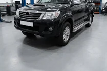 Toyota Hilux 2006–2015 Sidosteg Maydos V2 (2 st, aluminium/rostfritt stål) foto 1