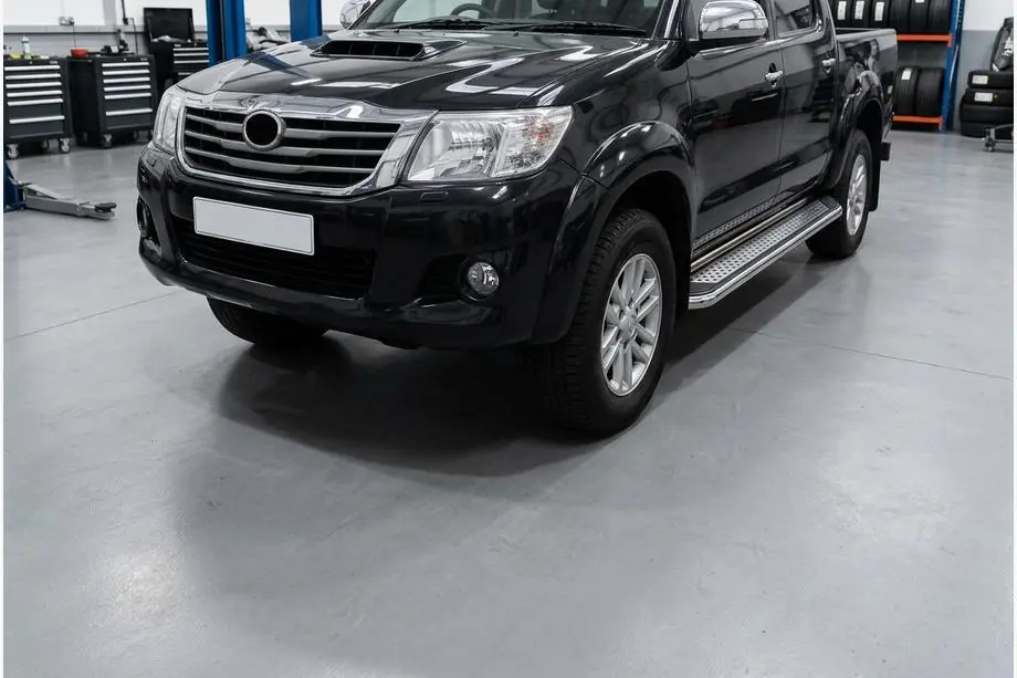 Toyota Hilux 2006–2015 Sidosteg Maydos V2 (2 st, aluminium/rostfritt stål) Image